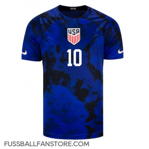 Vereinigte Staaten Christian Pulisic #10 Replik Auswärtstrikot WM 2022 Kurzarm